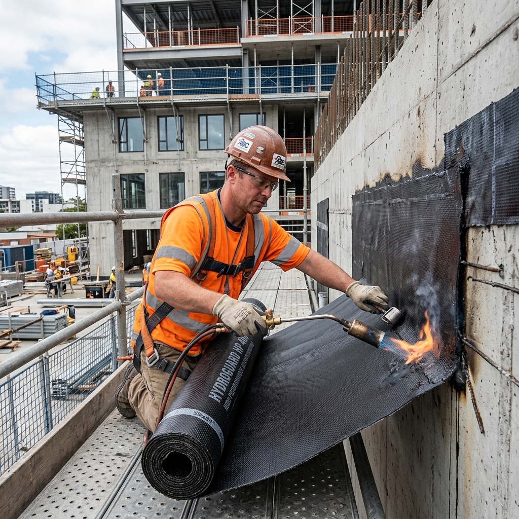 Waterproofing visualization